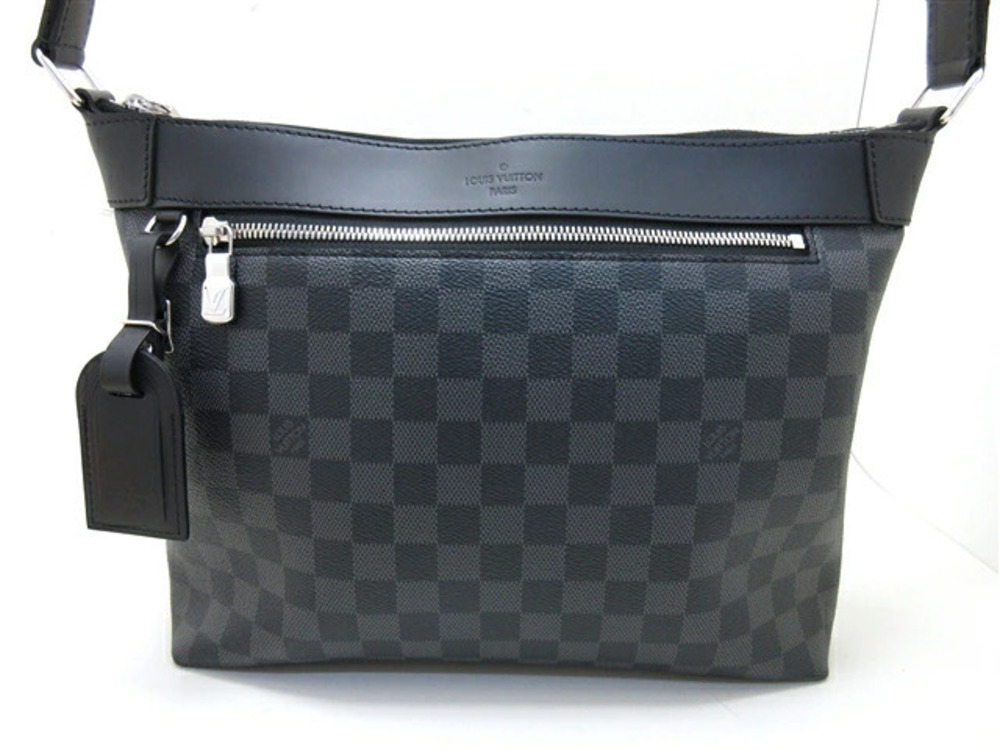 LOUIS VUITTON Bag Shoulder Mick NM Damier Graphite Black